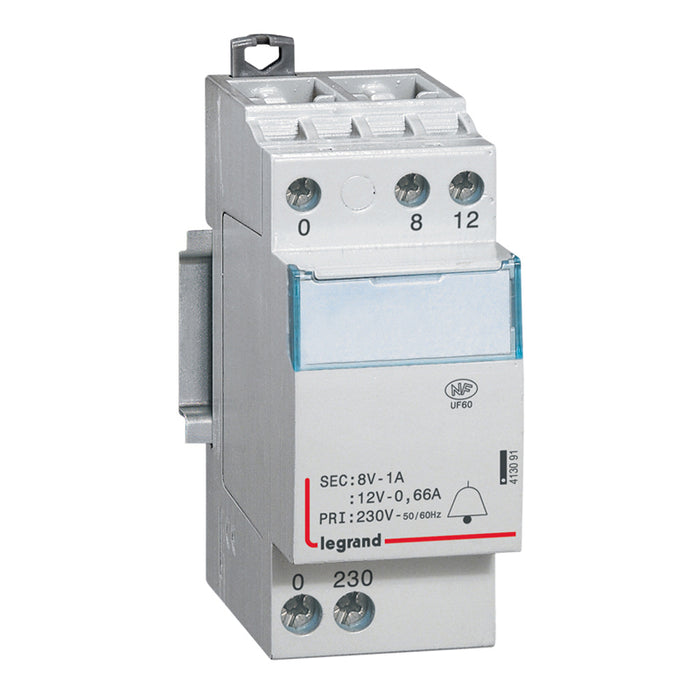 Tranformateur pour sonnerie 230V - 12/8V  LEGRAND 413091