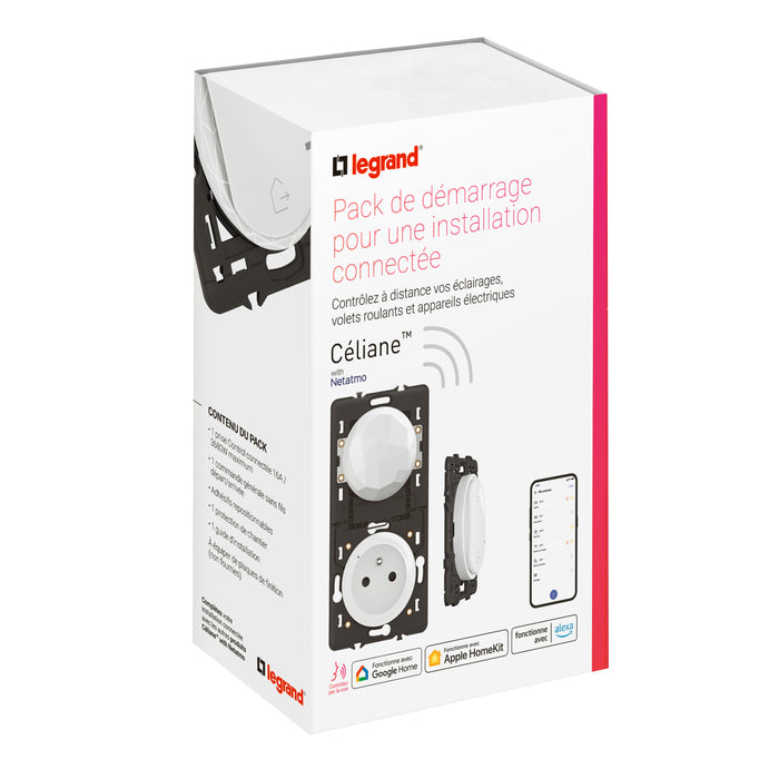 Pack de démarrage Céliane with Netatmo pour installation connectée - Blanc LEGRAND CB0443