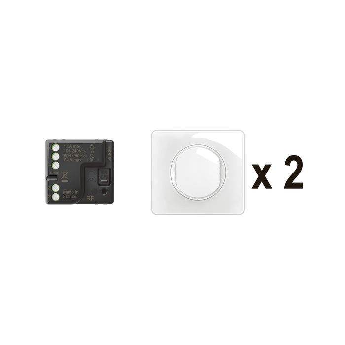 Prêt-à-Poser Céliane créer un va-et-vient, micromodule+2cdes Self-e - Blanc LEGRAND CB5405