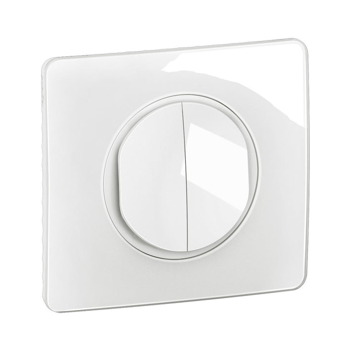 Legrand Céliane Interrupteur double va-et-vient blanc - complet