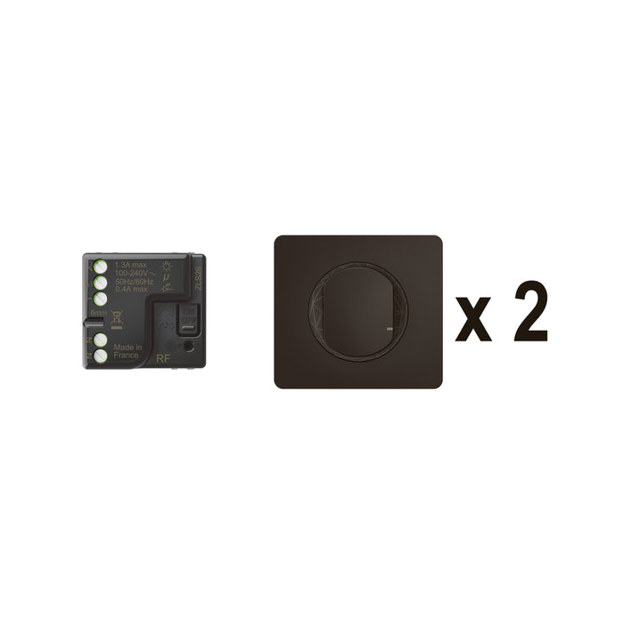 Prêt à poser Céliane connectable noir - Créer un va-et-vient avec micromodule et commandes sans fil - Legrand CN0405
