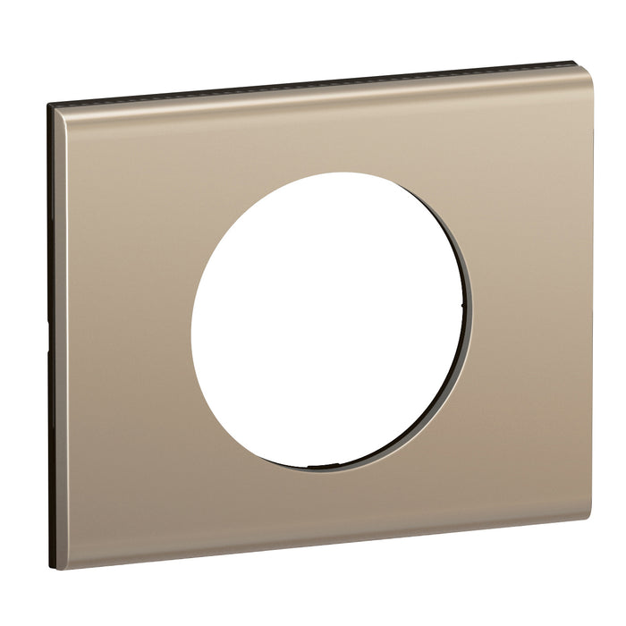 Plaque de finition Céliane 1 poste - Nickel Satiné - LEGRAND CP2101