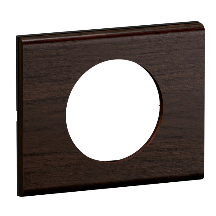 Plaque de finition Céliane 1 poste - Frêne Wengué LEGRAND CP2501