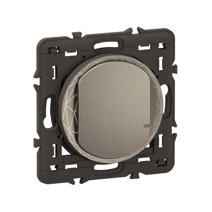 Commande simple pour éclairage et prises sans fils Céliane With Netatmo titane - Legrand CT0402