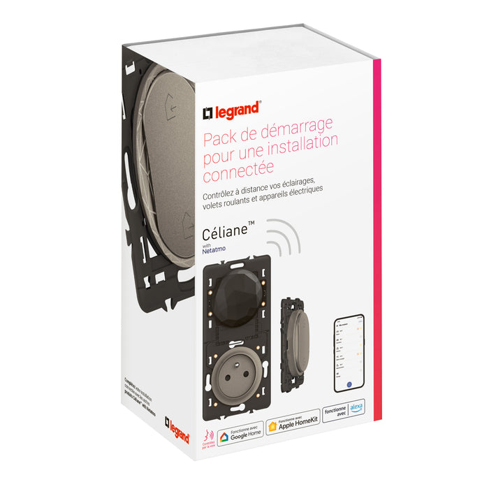 Pack de démarrage Céliane with Netatmo pour installation connectée - Titanium LEGRAND CT0443
