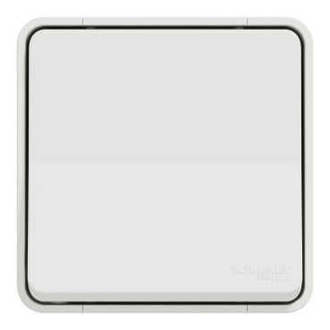 Mureva Styl Bouton Poussoir complet saillie blanc - IP55 IK08 - connexion auto - MUR39026 Schneider Electric