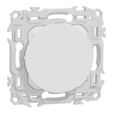Obturateur Odace 2025- pré-perçage pour sortie de câble - blanc craie - S920666 Schneider Electric