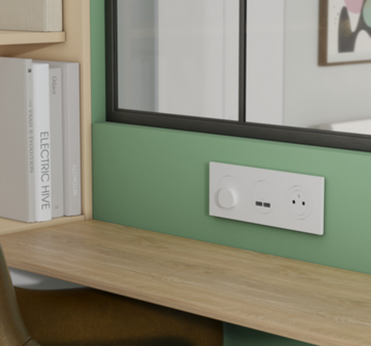 Schneider Odace - plaque triple blanc - 3 postes - S920706