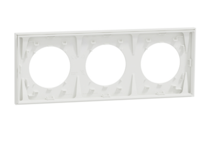 Schneider Odace - plaque triple blanc - 3 postes - S920706