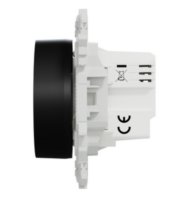 Schneider Wiser Odace - variateur rotatif led connecté Zigbee noir - 2 ou 3 fils - S940513