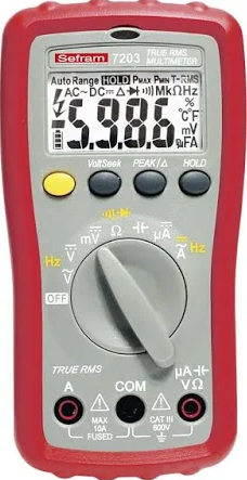 SEFRAM multimètre numérique 6000 points TRMS AC - Sefram7203