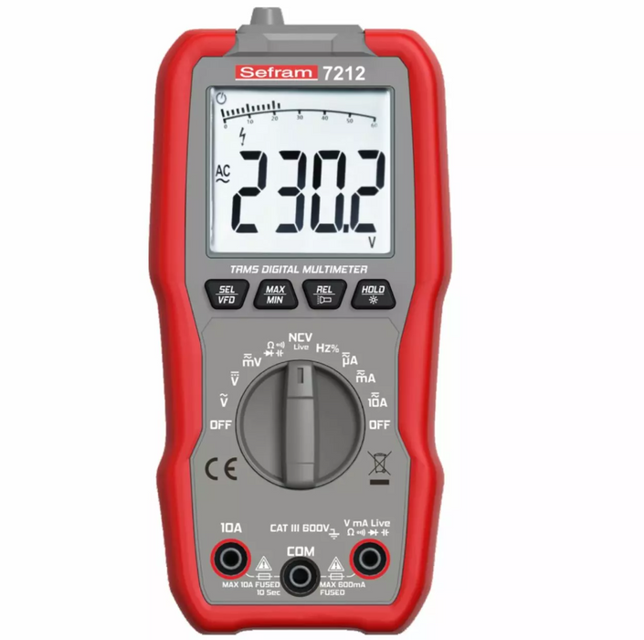 Multimètre numérique de poche 6000 points - Sefram 7212