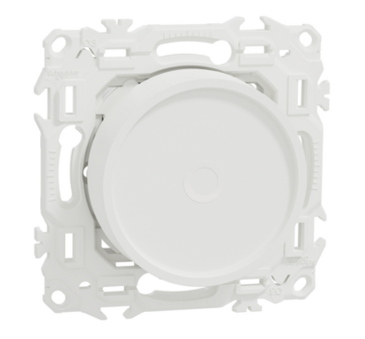 Schneider Wiser Odace - variateur rotatif led connecté Zigbee blanc - 2 ou 3 fils S920513