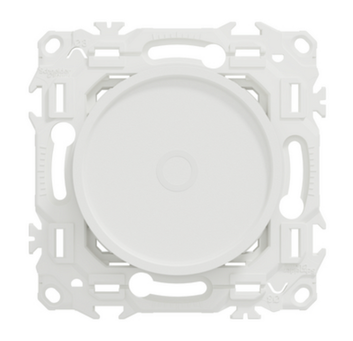 Schneider Wiser Odace - variateur rotatif led connecté Zigbee blanc - 2 ou 3 fils S920513