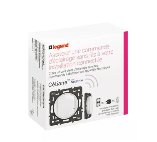 Commande simple pour éclairage et prises sans fils Céliane With Netatmo - Legrand CB0402