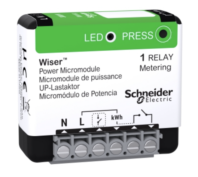 Schneider Wiser - micromodule encastré Zigbee 16A pour ballon d'eau chaude - CCTFR6730