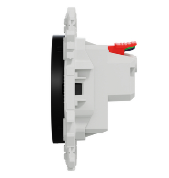 Prise 2P+T affleurante Odace noir onyx - Schneider Electric S940052