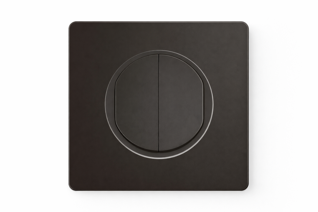 Legrand Céliane Interrupteur double va-et-vient noir - complet