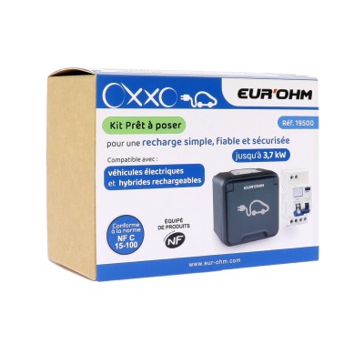 Kit prêt à poser pour recharge de véhicule électrique - EUR'OHM 19500