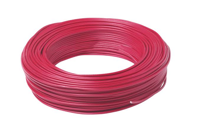 Fil électrique rigide 1.5mm² rouge - HO7VU1.5RE