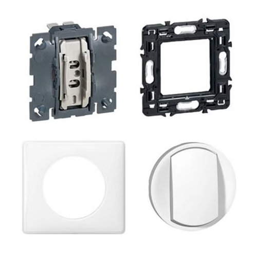 Legrand Céliane bouton poussoir blanc- complet