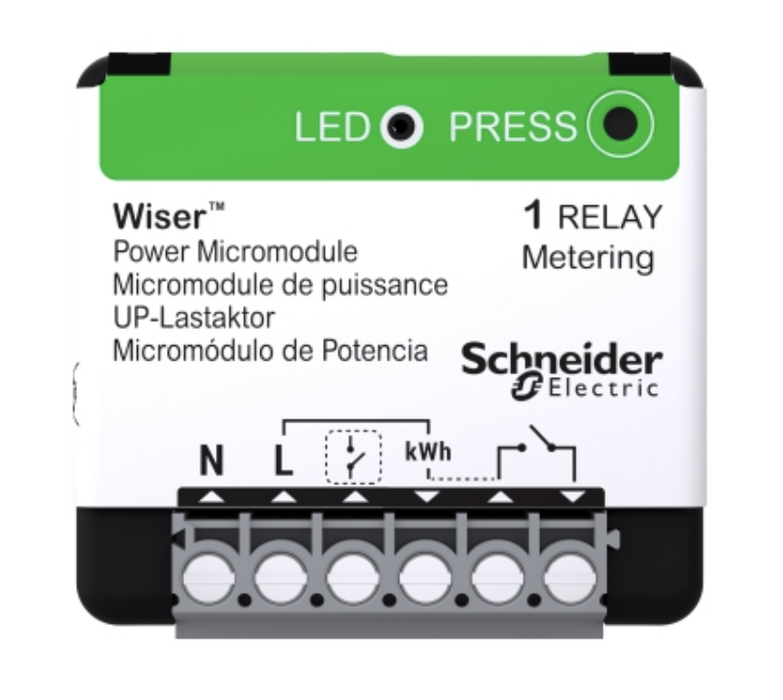 Schneider Wiser - micromodule encastré Zigbee 16A pour ballon d'eau chaude - CCTFR6730