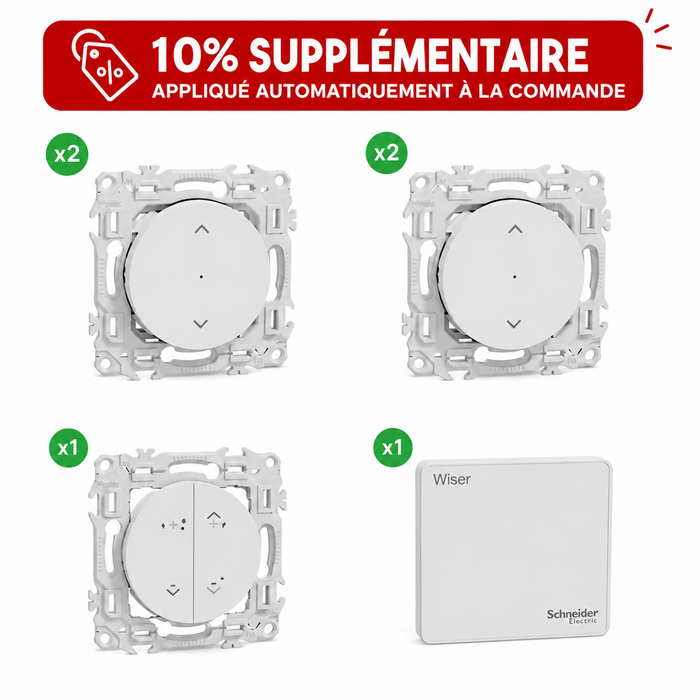 Pack démarrage volet roulant - Schneider Wiser
