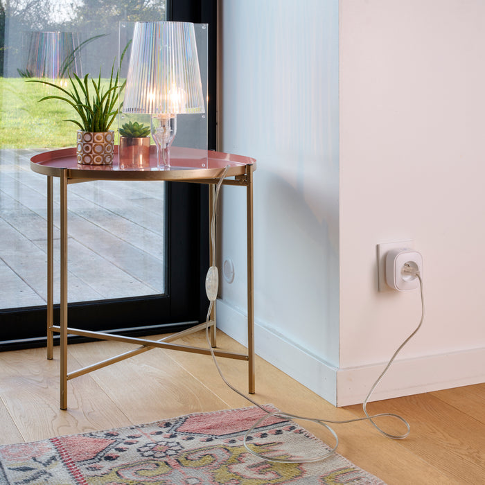 Prise connectée Zigbee blanc - Easy Plug avec mesure de la consommation - Delta Dore