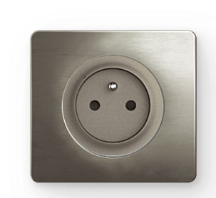 Legrand Céliane Prise de courant 2P+T surface titanium - complet