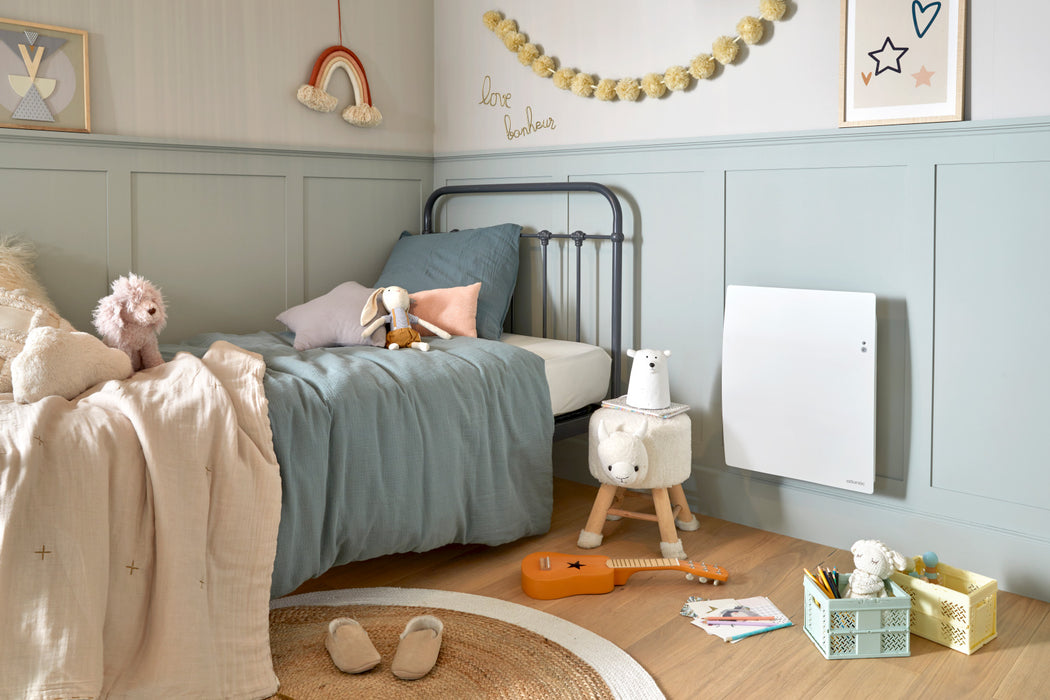 Radiateur électrique AGILIA 4 connecté 1000W - chaleur douce blanc - Atlantic 503122