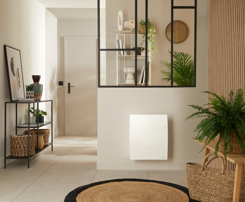 Radiateur électrique AGILIA 4 connecté 500W - chaleur douce blanc - Atlantic 503119