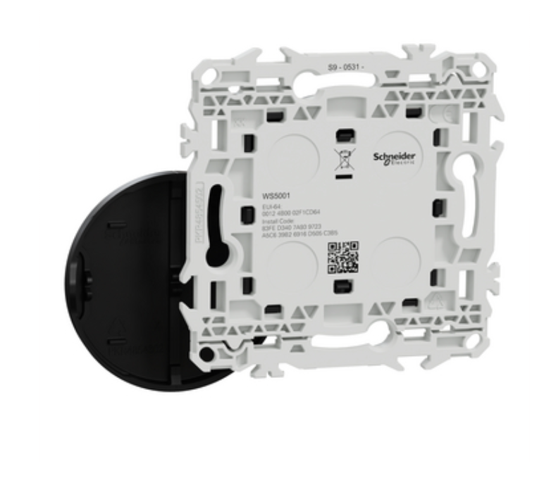 Schneider Wiser Odace - interrupteur sans fil 2 ou 4 boutons Zigbee noir - S940531