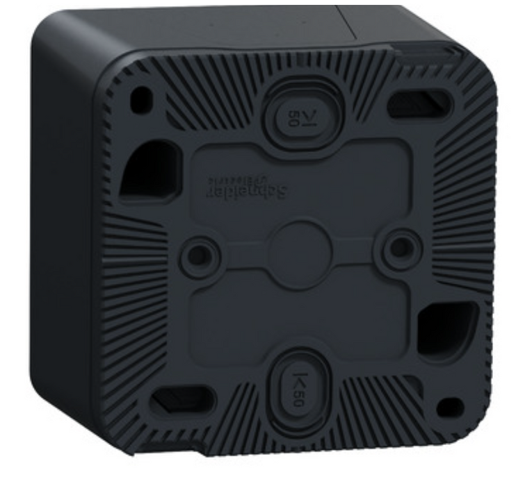 Va et vient étanche saillie Mureva Styl - IP55 gris complet - Schneider MUR35021