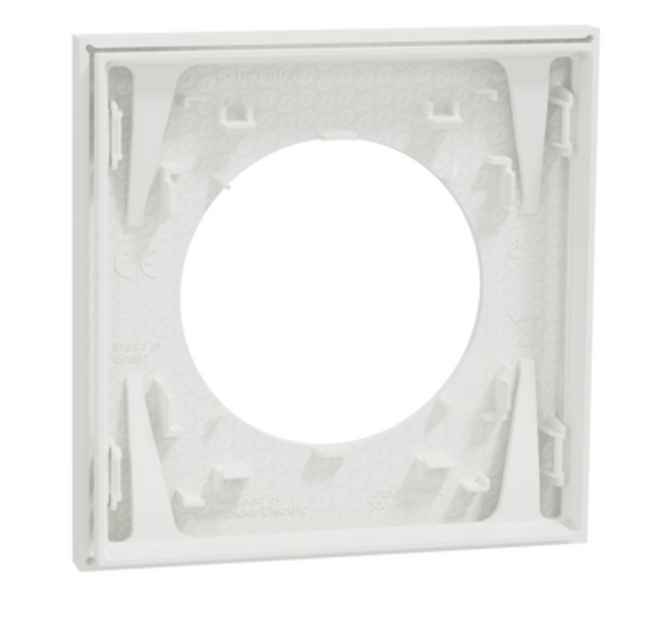 Schneider Odace plaque simple blanc - 1 poste - S920702