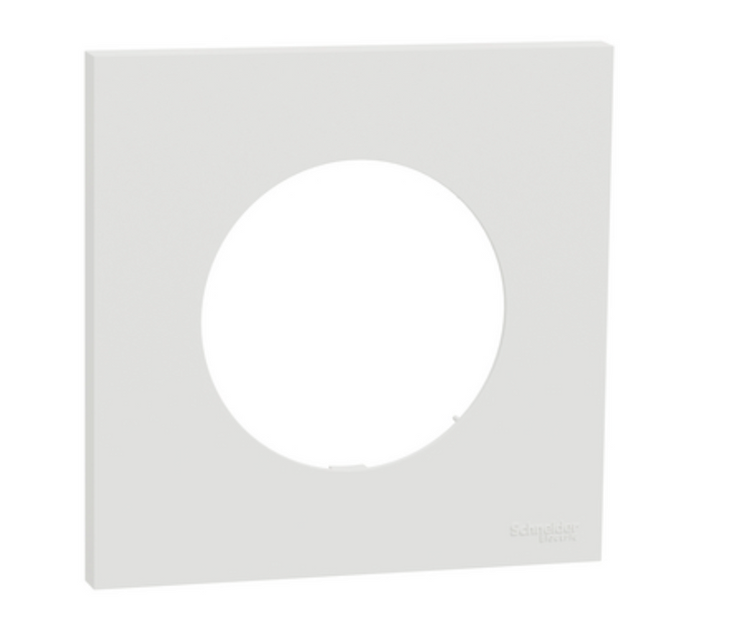 Schneider Odace plaque simple blanc - 1 poste - S920702